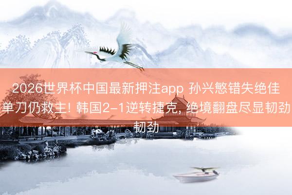 2026世界杯中国最新押注app 孙兴慜错失绝佳单刀仍救